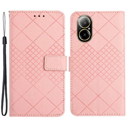 HT06 For Realme C67 4G Leather Case Litchi Texture Phone Cover with Wallet