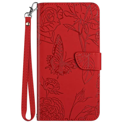 HT03 For Realme C67 4G Phone Case Leather Skin-touch Card Slots Cover with Hand Strap