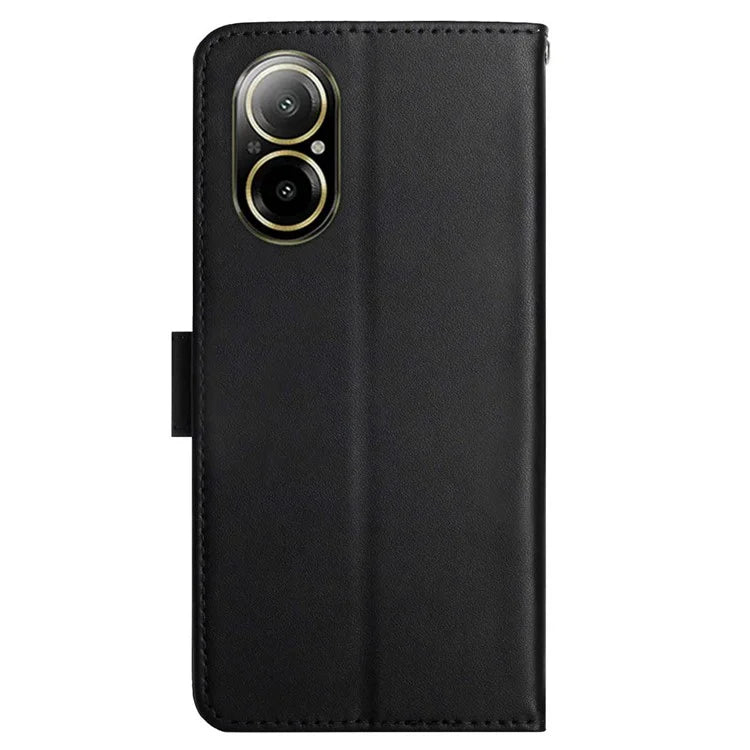 HT02 For Realme C67 4G Nappa Texture Phone Case Genuine Cow Leather Cover