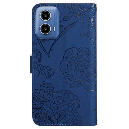 HT03 For Motorola Moto G04 4G/G24 4G Phone Case Skin-touch Imprinted Butterfly Flower Cover
