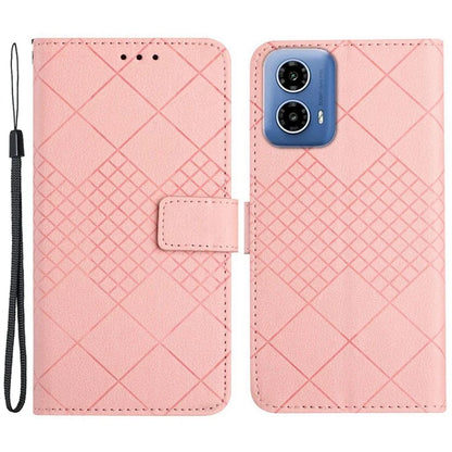 HT06 For Motorola Moto G04 4G / Moto G24 4G Flip Leather Case Wallet Cover Litchi Texture