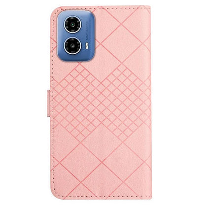 HT06 For Motorola Moto G04 4G / Moto G24 4G Flip Leather Case Wallet Cover Litchi Texture