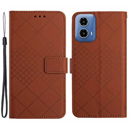 HT06 For Motorola Moto G04 4G / Moto G24 4G Flip Leather Case Wallet Cover Litchi Texture