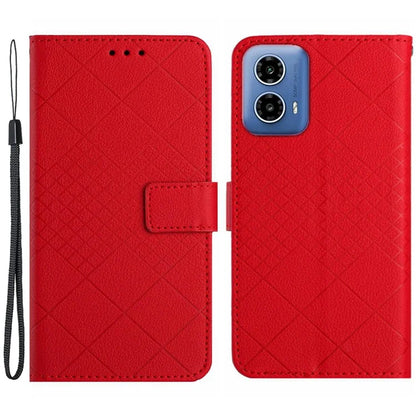 HT06 For Motorola Moto G04 4G / Moto G24 4G Flip Leather Case Wallet Cover Litchi Texture