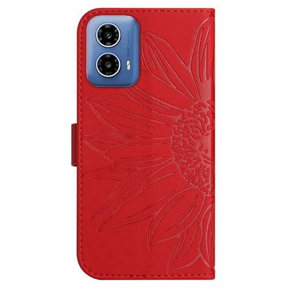HT04 For Motorola Moto G04 4G / G24 4G Phone Case Sunflower Pattern Handbag Cover