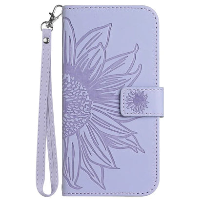 HT04 For Motorola Moto G04 4G / G24 4G Phone Case Sunflower Pattern Handbag Cover