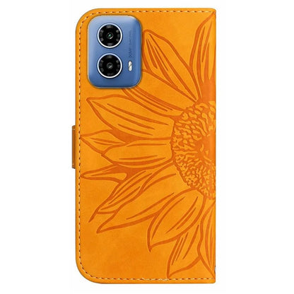 HT04 For Motorola Moto G04 4G / G24 4G Phone Case Sunflower Pattern Handbag Cover
