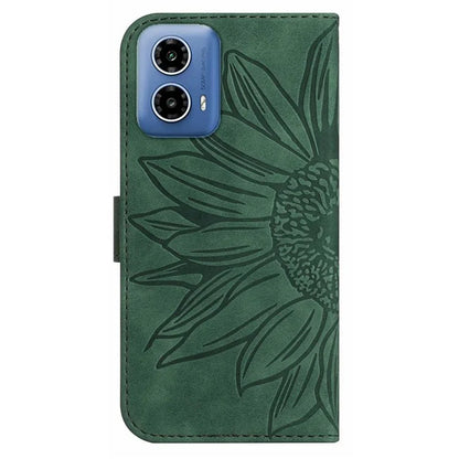 HT04 For Motorola Moto G04 4G / G24 4G Phone Case Sunflower Pattern Handbag Cover