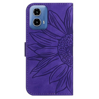 HT04 For Motorola Moto G04 4G / G24 4G Phone Case Sunflower Pattern Handbag Cover
