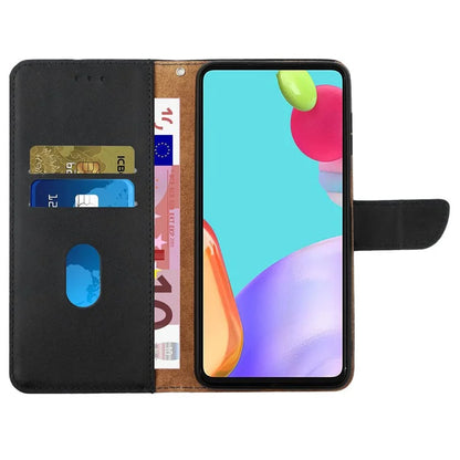HT02 For Motorola Moto G04 4G / G24 4G Phone Case Wallet Card Slots Cover Nappa Texture