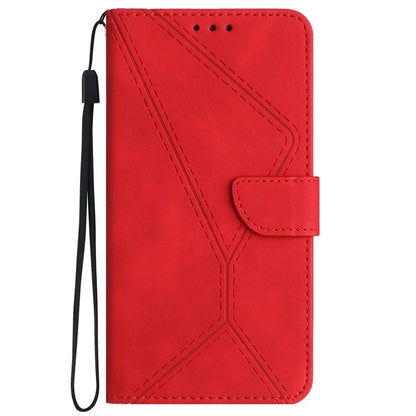 HT05 For Motorola Moto G04 4G/G24 4G Magnetic Case Skin-touch Leather Imprinted Line Cover