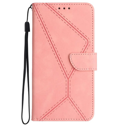 HT05 For Motorola Moto G04 4G/G24 4G Magnetic Case Skin-touch Leather Imprinted Line Cover