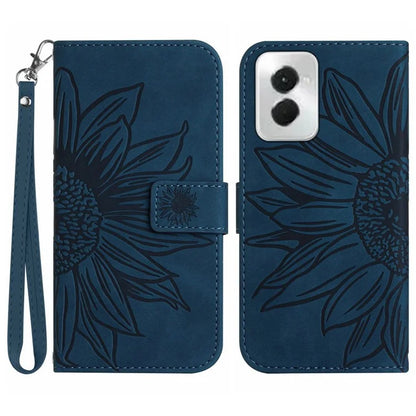 HT04 For Motorola Moto G Power (2024) Phone Case Sunflower Pattern Wallet Style Skin-touch