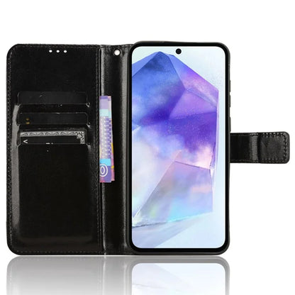 Case for Samsung Galaxy A35 5G Leather Phone Case with Card Holder TPU Inner Shell