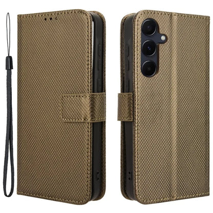For Samsung Galaxy A35 5G Leather Wallet Phone Case Viewing Stand Diamond Texture