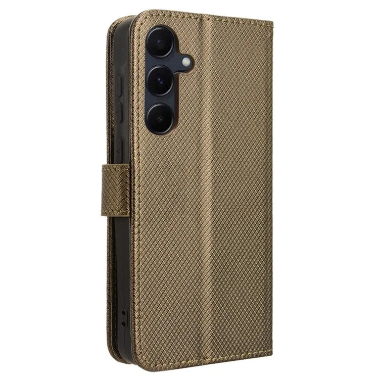 For Samsung Galaxy A35 5G Leather Wallet Phone Case Viewing Stand Diamond Texture