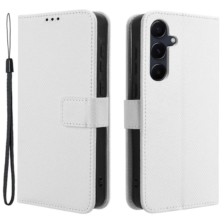 For Samsung Galaxy A35 5G Leather Wallet Phone Case Viewing Stand Diamond Texture