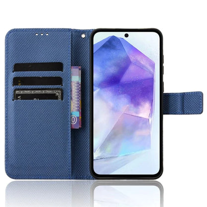 For Samsung Galaxy A35 5G Leather Wallet Phone Case Viewing Stand Diamond Texture