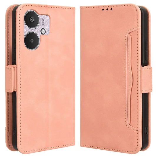 For Xiaomi Redmi 13C 5G / 13R 5G / Poco M6 5G Leather Wallet Case Stand Folio Card Holder Phone Cover