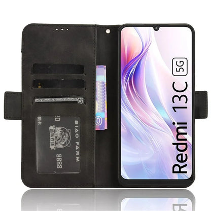 For Xiaomi Redmi 13C 5G / 13R 5G / Poco M6 5G Leather Wallet Case Stand Folio Card Holder Phone Cover