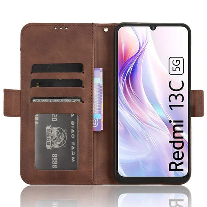For Xiaomi Redmi 13C 5G / 13R 5G / Poco M6 5G Leather Wallet Case Stand Folio Card Holder Phone Cover