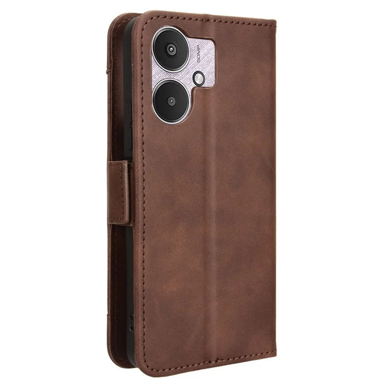 For Xiaomi Redmi 13C 5G / 13R 5G / Poco M6 5G Leather Wallet Case Stand Folio Card Holder Phone Cover