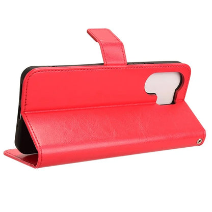 For Xiaomi Redmi 13C 5G / 13R 5G / Poco M6 5G Wallet Case PU Leather Crazy Horse Texture Flip Phone Cover
