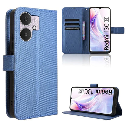 For Xiaomi Redmi 13C 5G / 13R 5G / Poco M6 5G Wallet Case Leather Flip Folio Shockproof Phone Cover