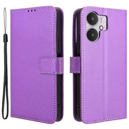 For Xiaomi Redmi 13C 5G / 13R 5G / Poco M6 5G Wallet Case Leather Flip Folio Shockproof Phone Cover