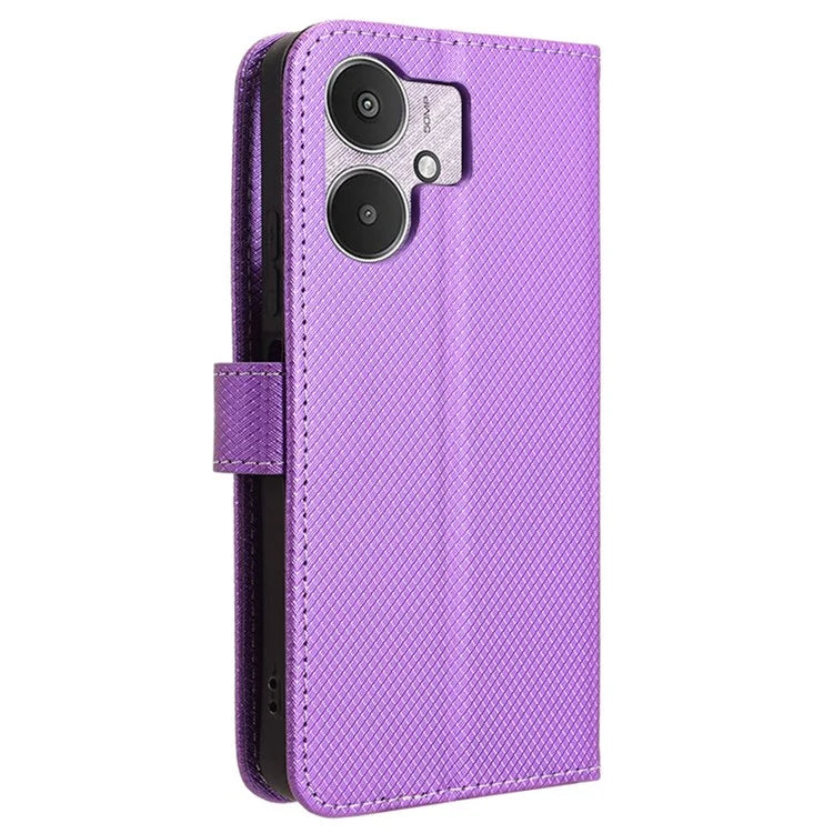 For Xiaomi Redmi 13C 5G / 13R 5G / Poco M6 5G Wallet Case Leather Flip Folio Shockproof Phone Cover