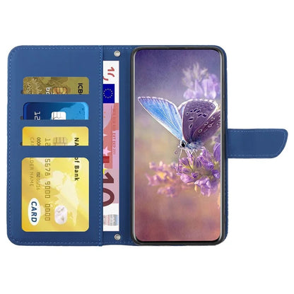 HT03 For Motorola Moto G Play (2024) Leather Case Skin-touch Crossbody Phone Stand Cover