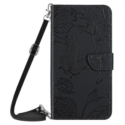 HT03 For Motorola Moto G Play (2024) Leather Case Skin-touch Crossbody Phone Stand Cover