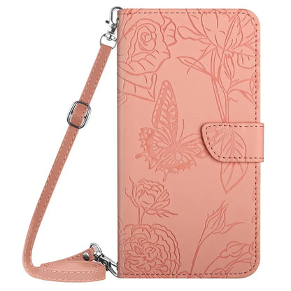 HT03 For Motorola Moto G Play (2024) Leather Case Skin-touch Crossbody Phone Stand Cover