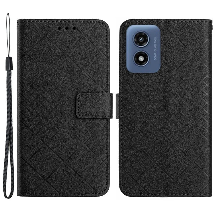 HT06 For Motorola Moto G Play (2024) 4G 4G Phone Case Leather Cover Wallet Stand