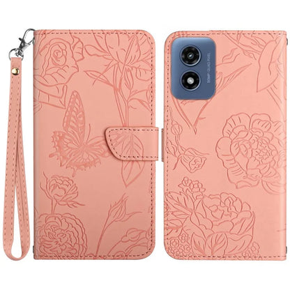 HT03 For Motorola Moto G Play 5G (2024) / Moto G 5G (2024) Case Leather Phone Cover with Hand Strap