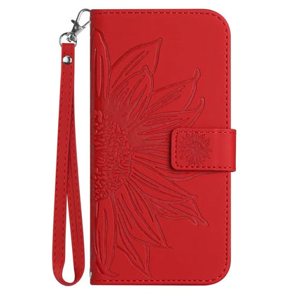 HT04 For Motorola Moto G Play 5G (2024) / Moto G 5G (2024) Leather Phone Case with Wrist Strap