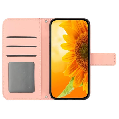 HT04 For Motorola Moto G Play 5G (2024) / Moto G 5G (2024) Leather Case with Shoulder Strap Phone Wallet