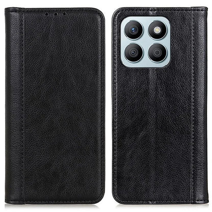 For Honor X8b 4G Phone Case Wallet Split Leather Cover Litchi Texture