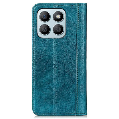 For Honor X8b 4G Phone Case Wallet Split Leather Cover Litchi Texture