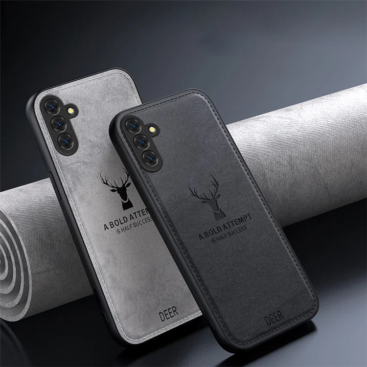 For Samsung Galaxy S24 Case Luxury Soft Texture Deer Pattern Phone Cover