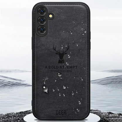 For Samsung Galaxy S24+ Case Soft Texture Deer Pattern Shockproof Phone Cover
