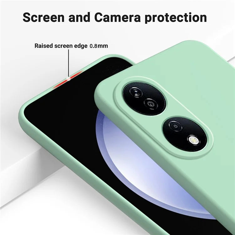 For Honor Play 50 Plus 5G / X7b 4G Liquid Silicone Case with Strap Anti-scratch Cover