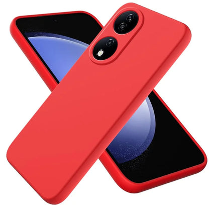 For Honor Play 50 Plus 5G / X7b 4G Liquid Silicone Case with Strap Anti-scratch Cover