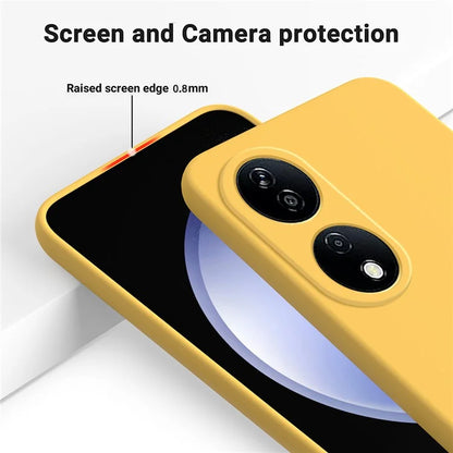For Honor Play 50 Plus 5G / X7b 4G Liquid Silicone Case with Strap Anti-scratch Cover