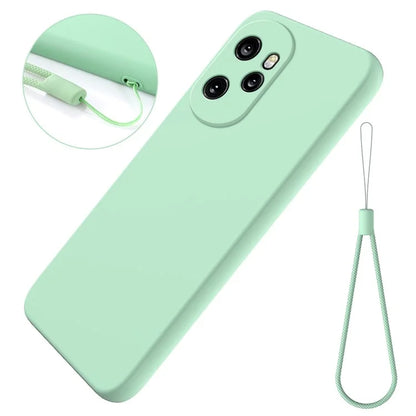 For Honor 100 Pro 5G Case Anti-Scratch Liquid Silicone Cell Phone Protector Cover