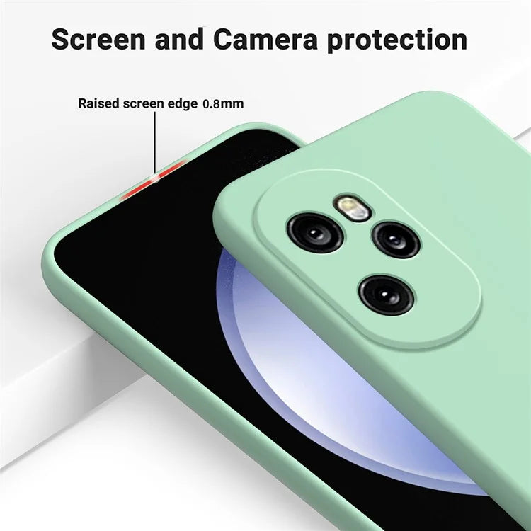 For Honor 100 Pro 5G Case Anti-Scratch Liquid Silicone Cell Phone Protector Cover