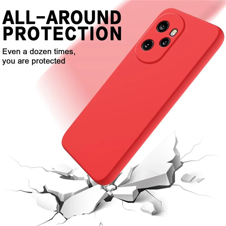 For Honor 100 Pro 5G Case Anti-Scratch Liquid Silicone Cell Phone Protector Cover
