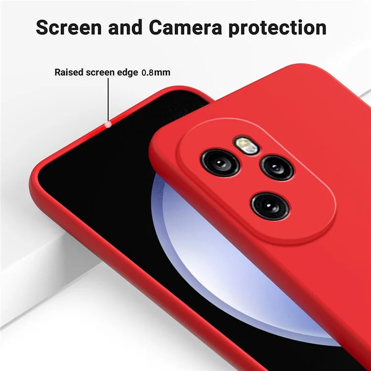 For Honor 100 Pro 5G Case Anti-Scratch Liquid Silicone Cell Phone Protector Cover
