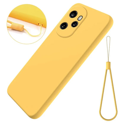 For Honor 100 Pro 5G Case Anti-Scratch Liquid Silicone Cell Phone Protector Cover