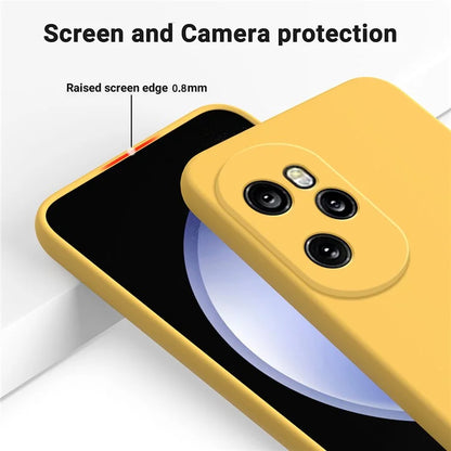 For Honor 100 Pro 5G Case Anti-Scratch Liquid Silicone Cell Phone Protector Cover